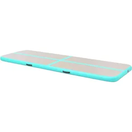 vidaXL Aufblasbare Gymnastikmatte mit Pumpe 800x100x10 cm PVC Grün