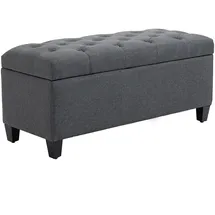 Homcom Sitzbank Polsterbank Grau 100 x 40 x 44 cm