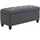 Homcom Sitzbank Polsterbank Grau 100 x 40 x 44 cm