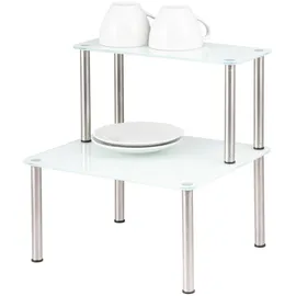 bremermann Küchenregal 2 Ebenen Glas 0 x 0 x 0 cm Weiß