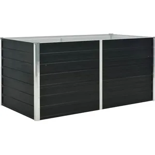 vidaXL Garten-Hochbeet verzinkter Stahl 160 x 80 x 77 cm Anthrazit