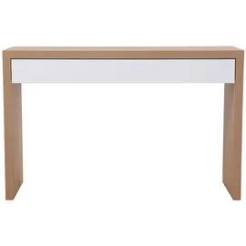 Svita Schreibtisch Angular Eiche / Weiß