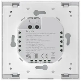 Aqara Smart Wall Switch H1 (No Neutral, Single Rocker) weiß (HomeKit)