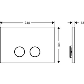 Hansgrohe FlushPlate Drückerplatte Gold