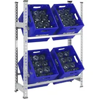 Simonrack Getränkekistenregal 100 x 80 x 30 cm Silber
