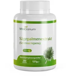 VitaSanum®- Sägepalmenextrakt 300 mg 100 Kapseln, 5%25 Phytosterole ohne Zusatzstoffe 100 St