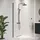 Badplaats Florida Walk-In-Dusche 40 x 200 cm Schwarz Sicherheitsglas