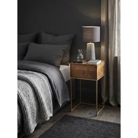 KADIMA DESIGN Nachtschrank Mango 40 x 35 x 75 cm Braun