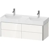 Duravit XSquare Waschtischunterschrank, 4 Schubkästen, Betongrau Matt