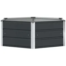 vidaXL Pflanzkübel 129 x 129 x 45 cm Anthrazit