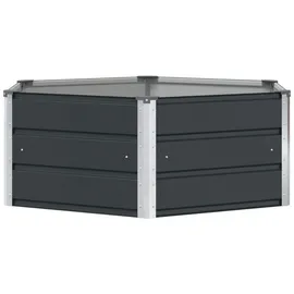 vidaXL Pflanzkübel 129 x 129 x 45 cm Anthrazit