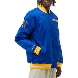 Mitchell & Ness Heavyweight Satin Jacke blau M