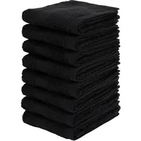 OTTO home Vanessa Handtuchset 30 x 50 cm schwarz 8 St.