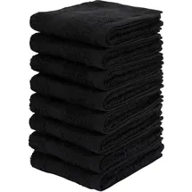 OTTO home Vanessa Handtuchset 30 x 50 cm schwarz 8 St.