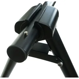 MCW Fahrrad-Sattelständer MCW-K39 Fahrradständer Metall pulverbeschichtet 114x170x114cm ausziehbar schwarz