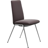 Stressless® Polsterstuhl Laurel, Low Back, Größe M, mit Beinen aus Stahl in Chrom matt gelb