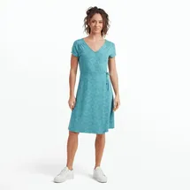 Sherpa Padma Wrap Dress Kleid Mehrfarbig Türkis XL