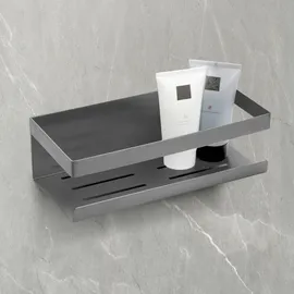 Schöner Wohnen Wandablage Meleto Gun-Metal Grey aus Edelstahl