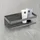 Schöner Wohnen Wandablage Meleto Gun-Metal Grey aus Edelstahl