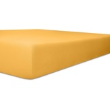 Kneer Spannbettlaken für Topper Vario-Stretch 100 x 200 cm gelb