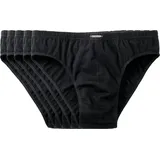 CECEBA Slip unifarben schwarz/weiß M 5er Pack