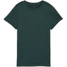 Puma W Tad Essential Heather Logo Tee grün XS