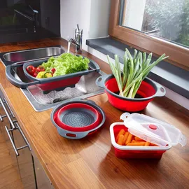 Westmark Faltbare Schüssel Rot/Anthrazit 2,7 l