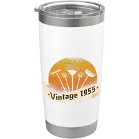 Garten Jahrgang 1955 Geburtstag Gärtnergeräte Gärtner Doppelwandiger Edelstahl-Thermobecher