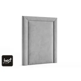 4mybaby GmbH Best for Home Boxspringbett mit Bettkasten Trinity K3-SINGLE 100x200 Bonellfederkern inkl. Topper | Grau | Grau