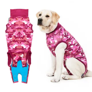 Suitical Recovery Shirt Hund Camouflage Pink M
