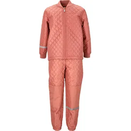 ZigZag Skianzug "Tiger", Kinder, Gr. 110, pink, 100% Polyester, kariert, Sportanzüge Skianzug, mit wärmender Steppung