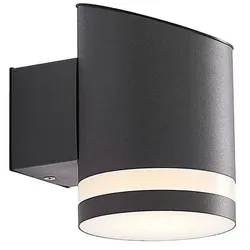 Lindby - Bentlas LED Solarzelle Wandleuchte Anthracite