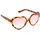 COLLEZIONE ALESSANDRO Sonnenbrille Heart in Leooptik