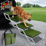 Hundetreppe Auto klappbar höhenverstellbar bis 80kg für große Hunde