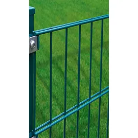 PEDDY SHIELD Doppelstabmattenzaun 15 Matten + 16 Pfosten 1,03 x 30 m grün