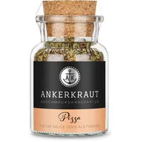 Ankerkraut Pizza, für original italienischen Geschmack, wie aus dem Steinofen, auch für Pasta, Tomate-Mozzarella und viele weitere Gerichte, 45 g im Korkenglas
