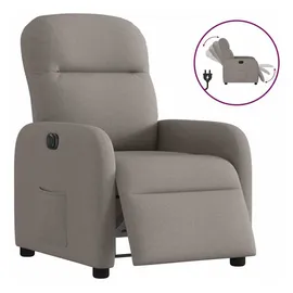 vidaXL Relaxsessel Elektrisch Taupe Stoff