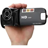 EIMSOAH Camcorder Full HD, 270° Drehbar, 16-Fach Hochauflösender Digitaler Camcorder, Video-DV-Kamera, 2,4-Zoll-LCD-Bildschirm, DV-Camcorder mit Audio und Integriertem Lautsprecher