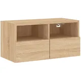 vidaXL TV-Wandschrank Sonoma-Eiche 60x30x30 cm Holzwerkstoff