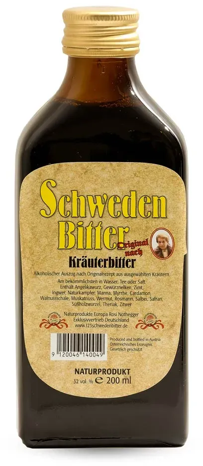 Schwedenbitter (200 ml, 32 % vol. Alkohol) Originalrezept nach Maria Treben (190...