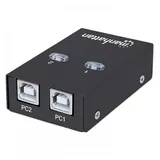 Manhattan 2 Port USB 2.0-Umschalter Schwarz