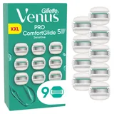 Gillette Venus Pro ComfortGlide Sensitive Rasierer, 9 Ersatzklingen