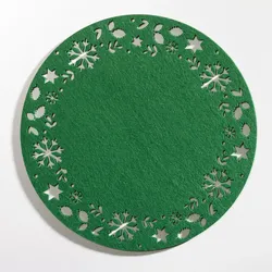Tischset SNOWFLAKE grün