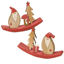 Boltze Schaukel Santa Nikolaus L.15 cm 2er Set