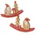 Boltze Schaukel Santa Nikolaus L.15 cm 2er Set