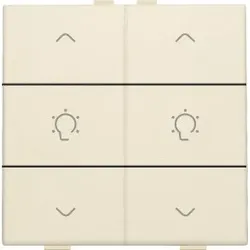 Niko Züblin 100-51046 Doppel Dimmersteuerung für Niko Home Control, cream 10051046