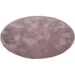 Hochflor-Teppich ESPRIT "Relaxx", lila (flieder), H:25mm Ø:200cm, Kunstfaser, Teppiche, Wohnzimmer, sehr große Farbauswahl, weicher dichter Hochflor