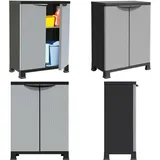 Kunststoffschrank 68x39x92 Cm Rattan-design - Aufbewahrungsbox - Garderobe - Schuhschrank - Werkzeugschrank - Plastikmöbel - Home & Living