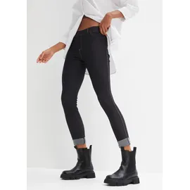 bonprix Jeggings schmale Skinny-Fit-Passform, Jeans-Leggings schwarz 44/46 (L),