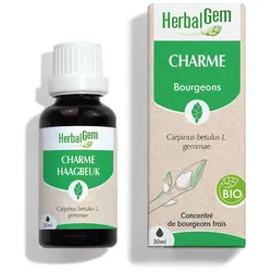 Herbalgem - Hainbuche Bio - Nahrungsergänzungsmittel - Frischer Knospen Extrakt - Für Atemwege & Blutkreislauf - - 30 ml